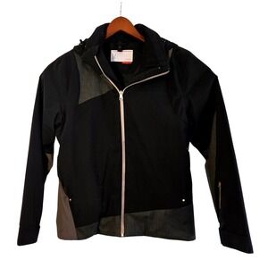 Spyder Womens Ski Jacket Black Size M 10 12 Waterproof Thinsulate Hooded